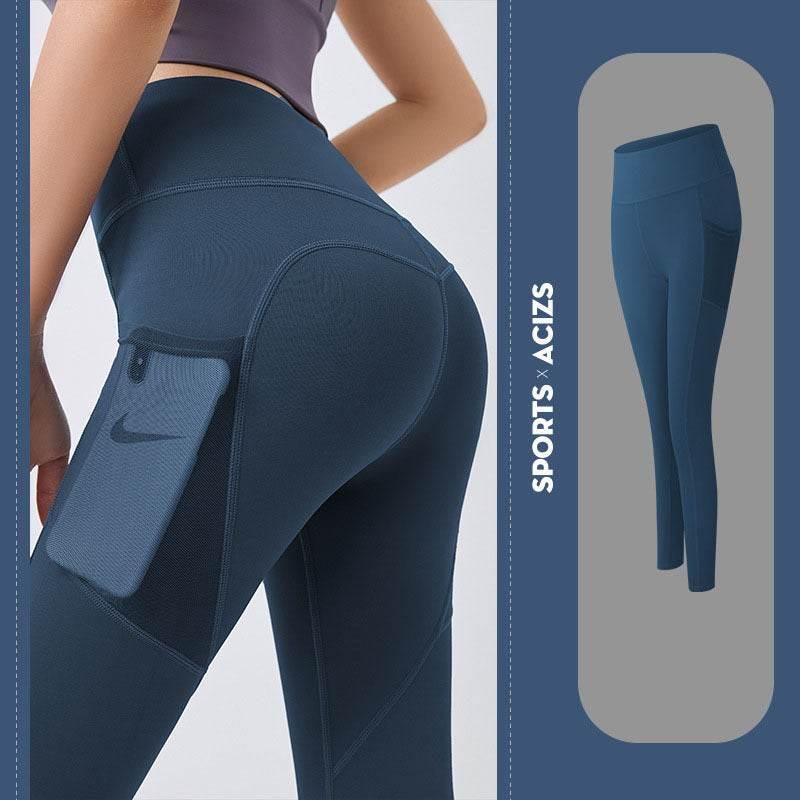 Yoga Pants Women With Pocket Leggings Sport Girl Gym Leggings Women Tummy Control Jogging Tights Female Fitness Pants - Pre2brand